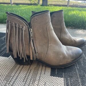 Grey fringe Corral Boots